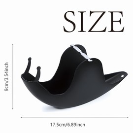 VireEyU Pack of 2 Snail Mosquito Spiral Holder Mosquito Spiral Container Incense Sticks Holder Portable Creative Snail Shape Mosquito Coil Container for Bedroom, Kitchen and Office (Black/White)