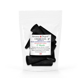 2'' Myrrh Backflow Charcoal Incense Cones (10 Cones)