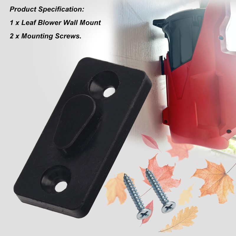 Leaf Blower Wall Mount Compatible with Milwaukee Leaf Blower M18