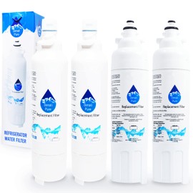 4-Pack Replacement for LG LSC22991ST Refrigerator Water Filter - Compatible with LG LT800P, ADQ73613401 Fridge Water Filter Cartridge