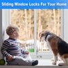 Sliding Window Locks (2 Pack), Window Locks for Up and