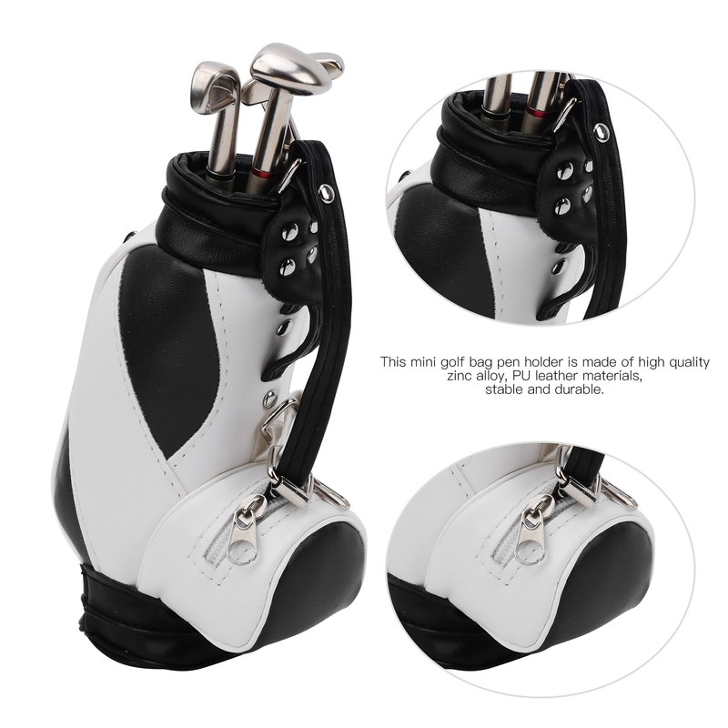 Mini Golf Pens Holder with Pen for Desk Decoration Golf