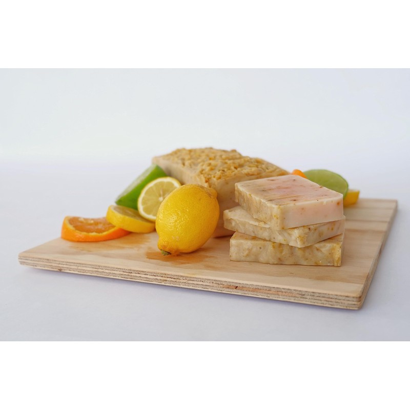 KIT DE 4 JABONES ARTESANALES DE CITRICOS Y VERBENA EN