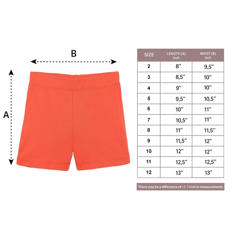 Lilax Girls' Basic Solid Soft Dance Short for Gymnastics or