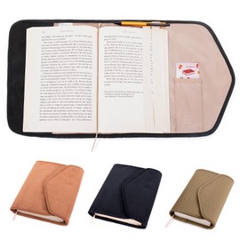 APLUFINE Adjustable Book Covers with Magnet Flap, Fabric Dust Jacket for Soft Cover Books, Hardcover Books, Paperback Book Protector for Book Lovers, Reusable Book Pouch, Book Sleeve