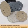 Freletry 5 Inch 8 Hole 24 PCS #2000-#10000 Sanding Discs