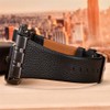 OULM Luxury Quartz Watch Men Square Dial Leather Band Watches
