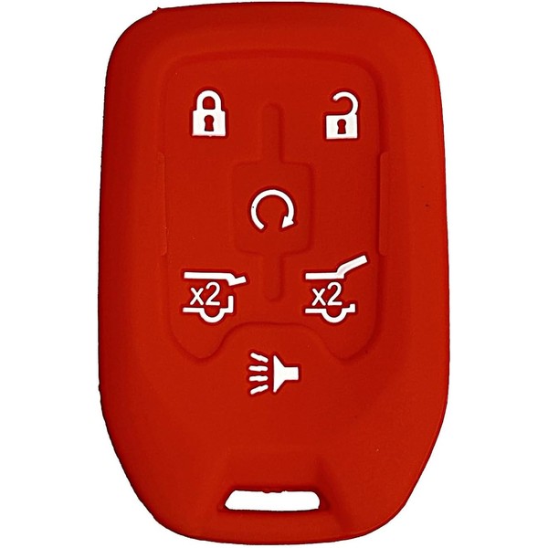 Key Fob Cover for Suburban Tahoe: 6 Buttons Silicone Remote