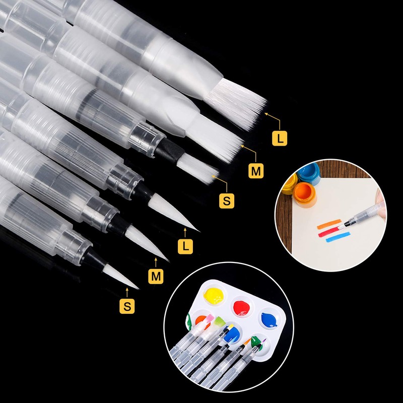 UPINS 18 Piece Watercolour Brush Pen Set Watercolour Pencils for
