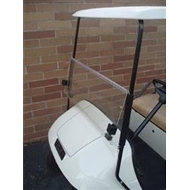 RED DOT Folding Golf Cart Clear Fold Down Bolt-On Windshield Compatible with EZGO TXT 1994.5-2013 Models with 3/4" Square Frame Supports | 3/16 Inch Acrylic | Made in the USA