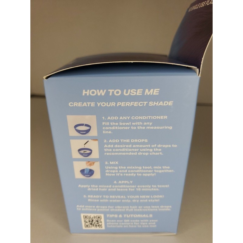 Shrine Drop It Temporary Blue Hair Color- Mix Dye With