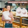 LZMYIVE 2 Bread Bags for Homemade Bread with 1 Bowl