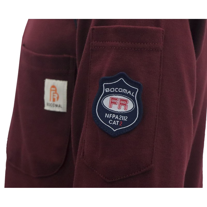 BOCOMAL FR Shirts for Men Flame Resistant Shirts NFPA2112/CAT2 7.1oz