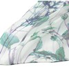 JWSilk Long Silk Chiffon Scarf Floral Print, White