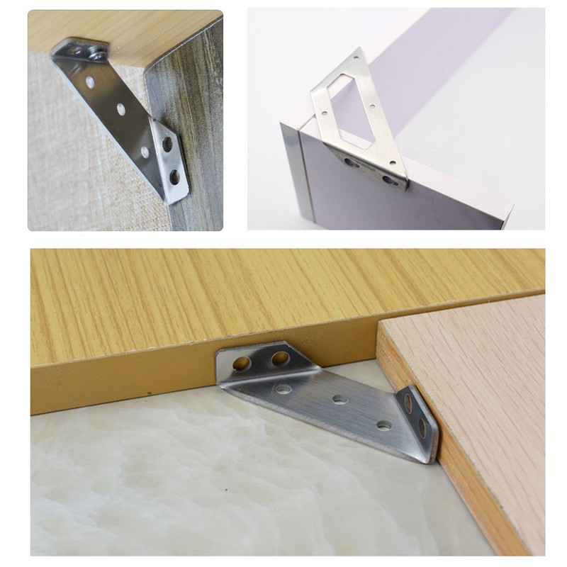 Stainless Steel Corner Brace Angle Bracket Shelf Support Corner Joint