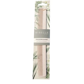 Mibella Beauty & Co Frisierkamm, Nachhaltig aus Weizenstrohfasern, Antistatisch, Zweiseitige Zahnung, 23777