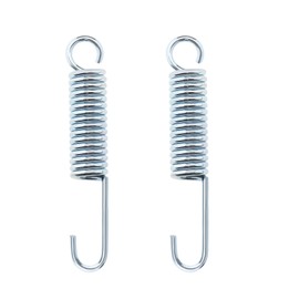 SG Store 2 Pieces 90 mm Length Motorcycle Stand Spring Kick Side Stand Spring Metal Stand Return Spring Replacement Silver