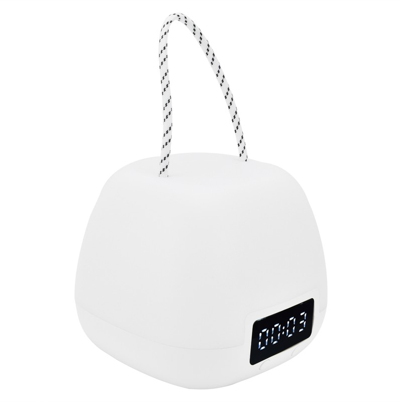 Remote Control Night Light Adjustable LED Portable Bedside Clock Lamp