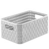 Rotho Country Rattan Effect Storage Box, 6 Litres, Plastic (Polypropylene),