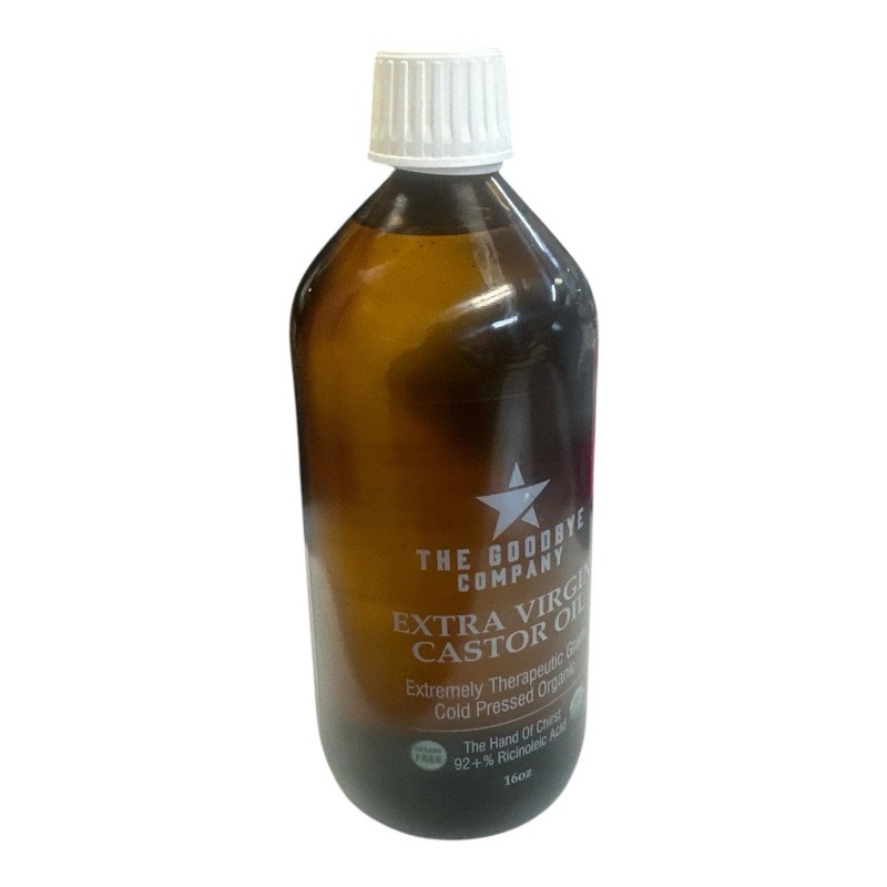 The Goodbye Company Organic Castor Oil 100% Pure Extra Virgin
