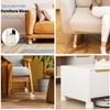 XWHLXY Adjustable Furniture Risers 6-8cm (4Pcs),Non-Slip Stable Table Leg Risers,Raise