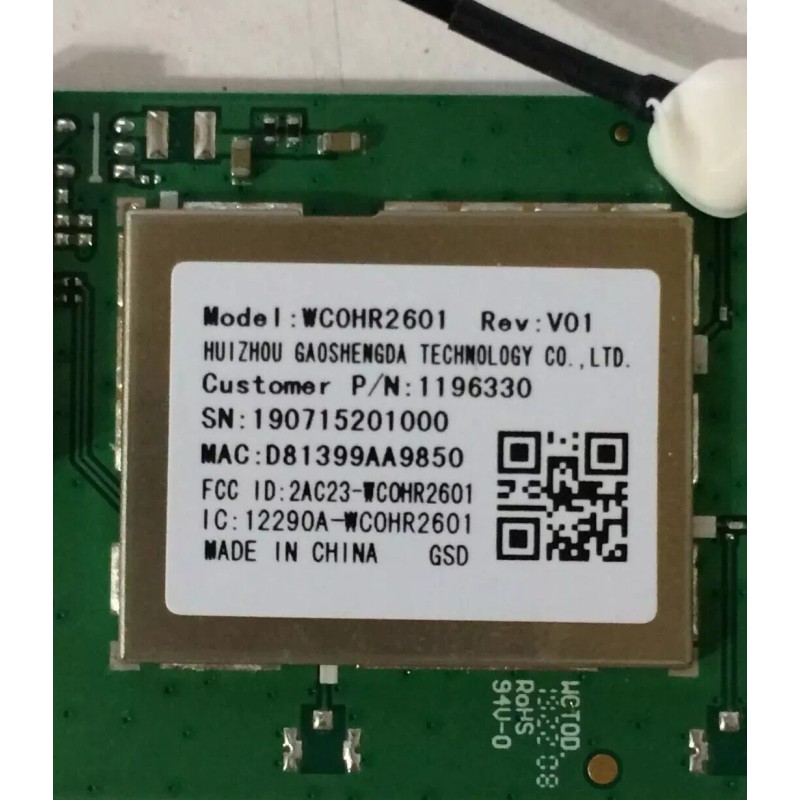 ONN 100005844 WIFI MODULE WCOHR2601