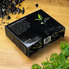 Earthly Sol NEW 2 Premium Homemade Organic Soaps (Charcoal and Tea Tree), GMO-Free, Made in the USA.