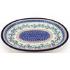Polish Pottery Market Oval Medium Platter, 13.5" L, 10.5" W,