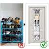Extra Large Hanging Shoe Storage Organizer, 12 Grey Mesh Pockets