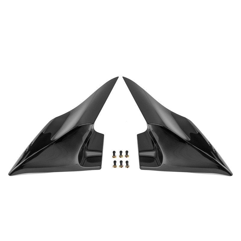 CB Black Stretched Extended Side Panel Cover For Harley Touring
