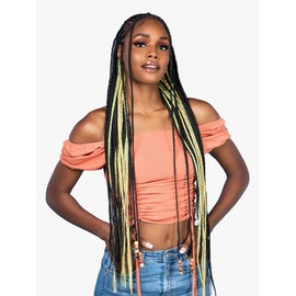 STRAIGHT 36" - Shake-N-Go Organique Mastermix Synthetic Bundle Weave (Color:BHHONEY)