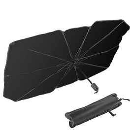 Mud Bunny Car Sun Shade, Car Front, Foldable, Parasol, UV Protection, Storage Pouch, Windshield Privacy Protection for Regular Cars, Small SUV, Universal Accessories, Size M