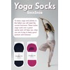 Sock Snob Women's Invisible Non-Slip Yoga Socks, orange