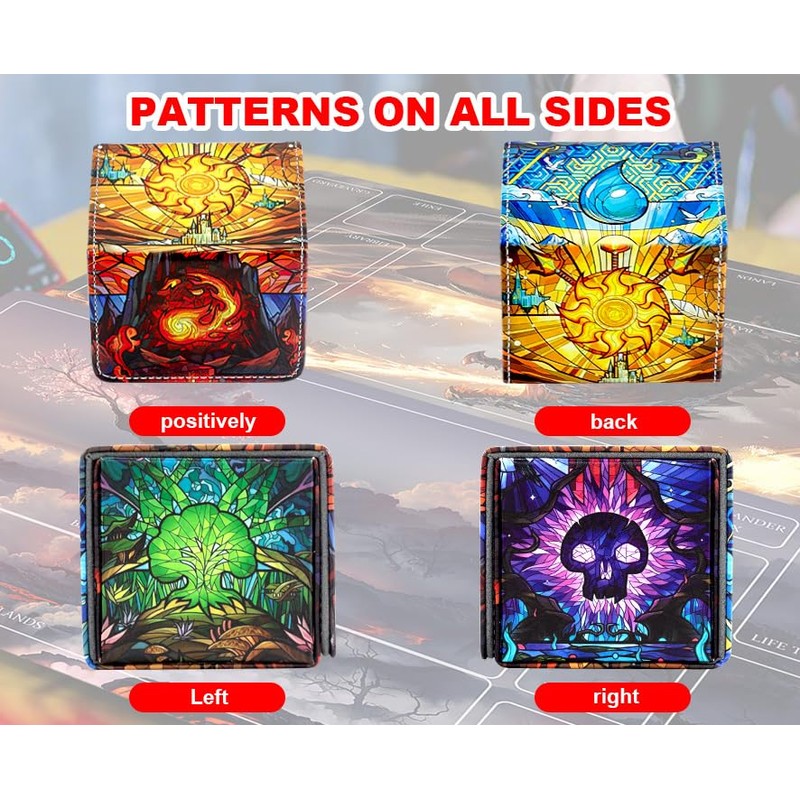 sabermaster Card Deck Box Fits for YGO MTG，100+ Card Storage