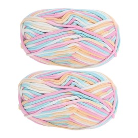 jojofuny 2pcs Multi-Function Cotton Yarn Soft Lightweight Knitting Thread for Sweaters and Scarves for Crochet Projects and Comfortable Cotton for All Crafting Needs