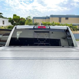 Xinghe American Flag Decal for Dodge Ram 2009-2023, Matte Black Vinyl Truck Back Window Sticker, Waterproof, Durable, Easy Remove