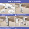 EppieBasic LED Desk Lamp, 24W Double Head Desk Light,Architect Clamp