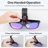 Veharvim Sunglass Holder for Car (One-Handed-Operation, Gentle & Secure Hold,