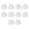 uxcell 10pcs RJ11 Silicone Protector Telephone Modular Port Anti Dust Cap Cover 9.5mmx7.5mm Clear
