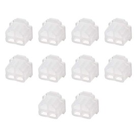 uxcell 10pcs RJ11 Silicone Protector Telephone Modular Port Anti Dust Cap Cover 9.5mmx7.5mm Clear
