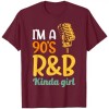 I'm a Men's 90's R&B Hip Hop T-ShirtColor: Men-burgundy, Size: