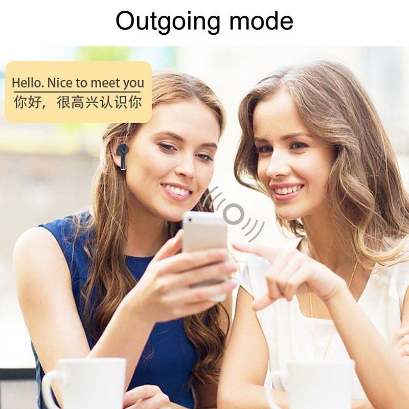 B32 Smart Translator Earbud Binaural Simultaneous Translator Multi Language Interpretation