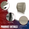AUTOKAY Front Passenger Perforated Leather Seat Cover Gray for Acura