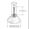 Strong Transparent Clear PVC M6 Extended Thread Long Screw Suction