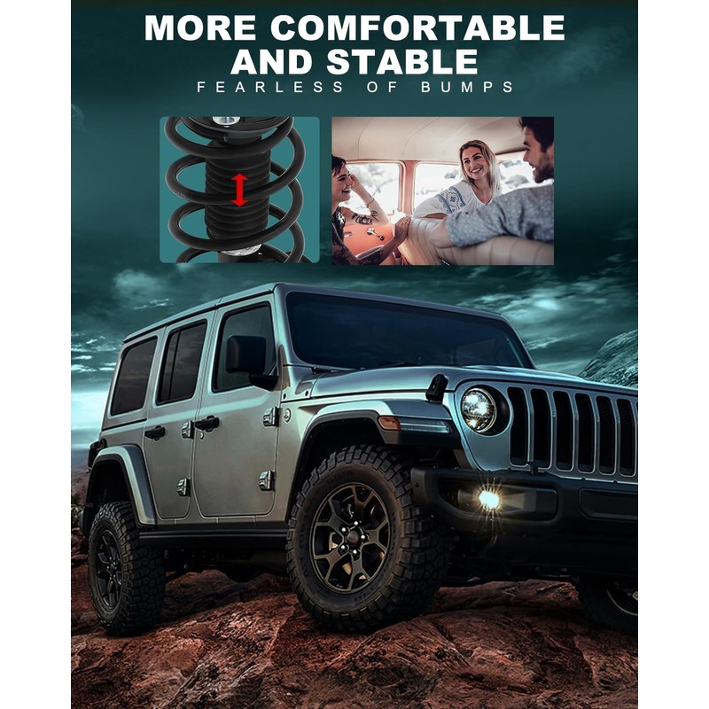 AUTOMUTO Strut Spring Assembly Front Struts Shock Absorber Fit for