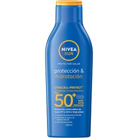 Protector Solar Corporal NIVEA SUN Protección E Hidratación Fps50+ 200Ml Con Vitamina C Y Ácido Hialurónico