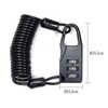 Goods Land GD-DIALWLK Wire Lock, Wire Cable, 3 Digit Bike