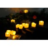 CANDLE CHOICE Battery Operated Flameless Tea Lights with Timer Realistic