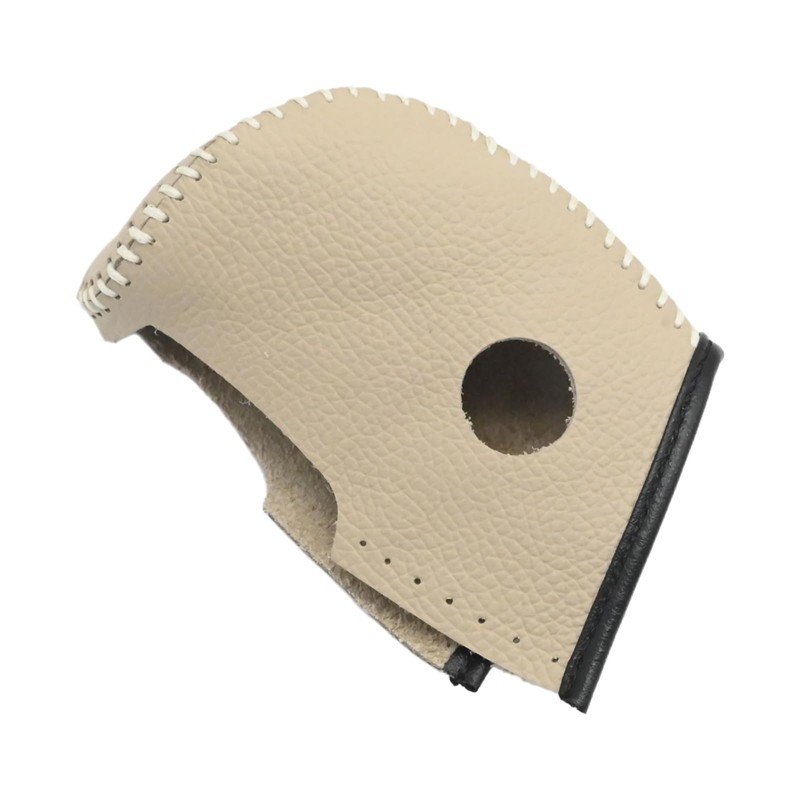 Newnessai Gear Shift Knob Cover with Beige Stitches, Shift Lever