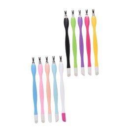 Baluue 15pcs Dead Skin Forks Kit Professional Cuticle Peeler Scrapers for Nail Care Ergonomic Design for Home and Salon Use